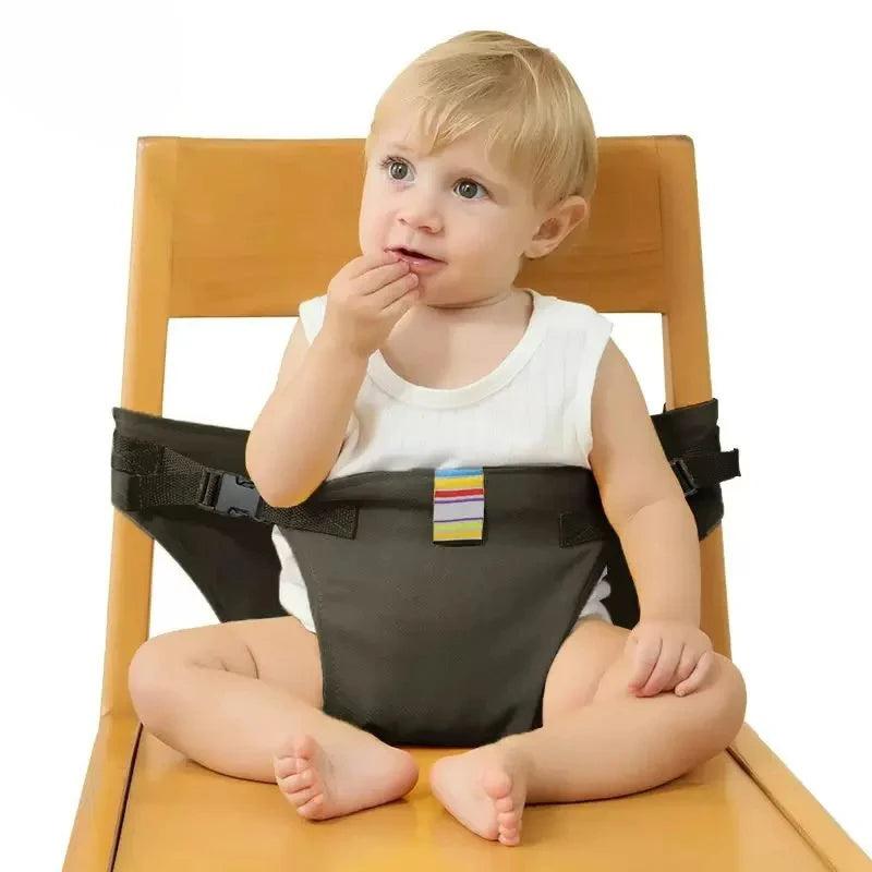 Portable Baby Seat Harness Strap- Foldable Safety Belt for Dining Chairs