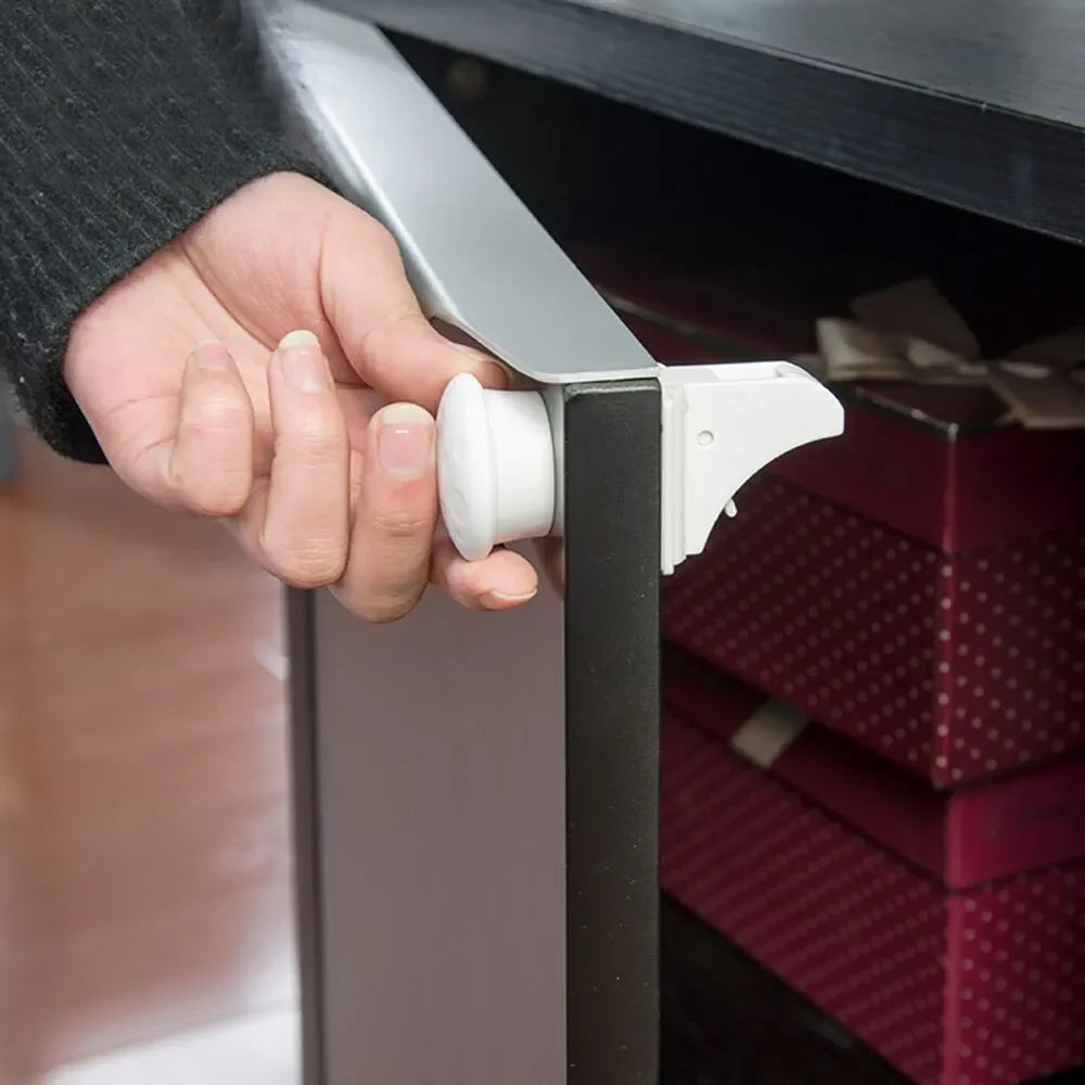 Magnetic Cabinet & Drawer Safety Locks - Baby Proofing Kit