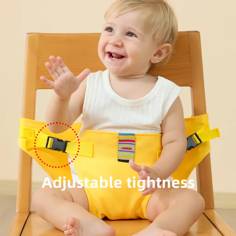 Portable Baby Seat Harness Strap- Foldable Safety Belt for Dining Chairs